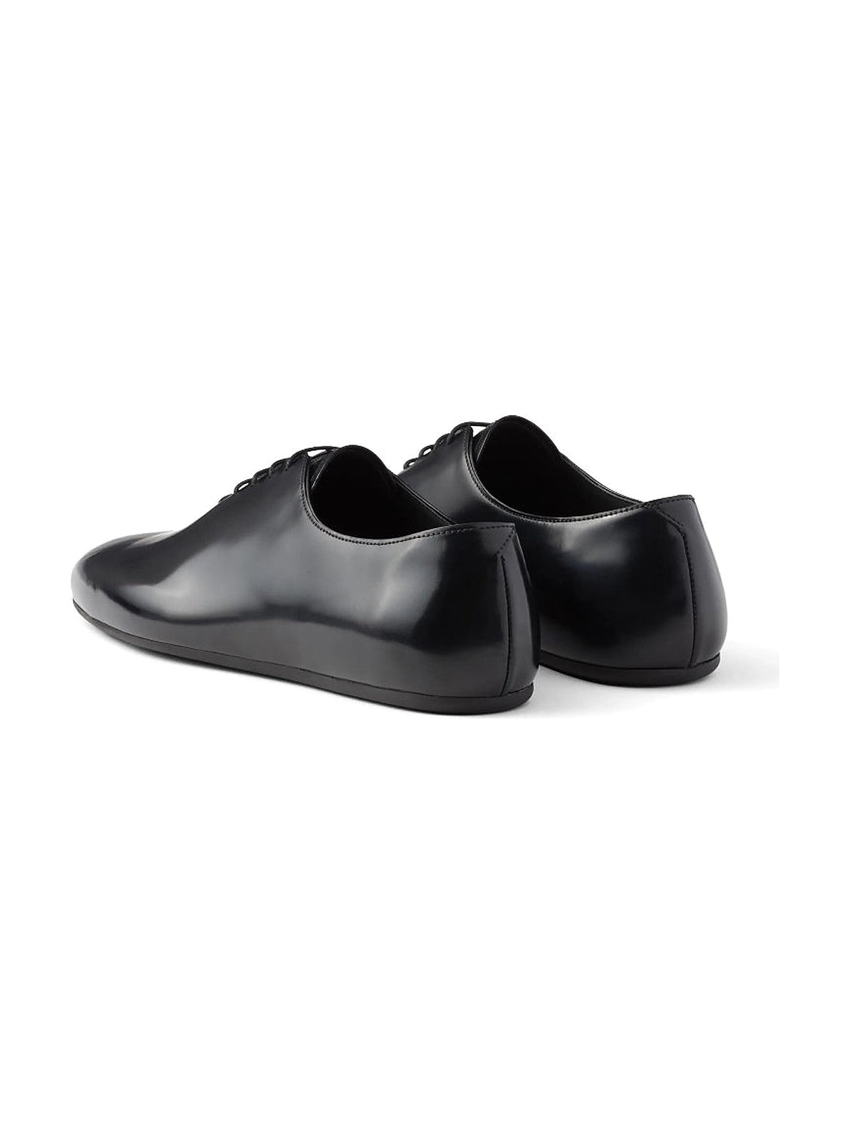 Prada Leather Oxford Shoes (Black)