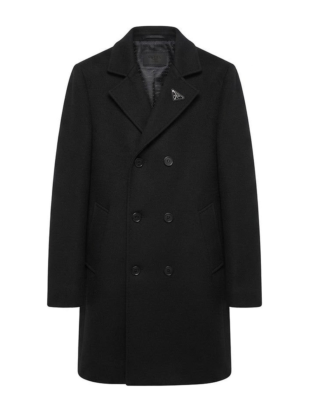 Prada Double-Breasted Coat (Black)