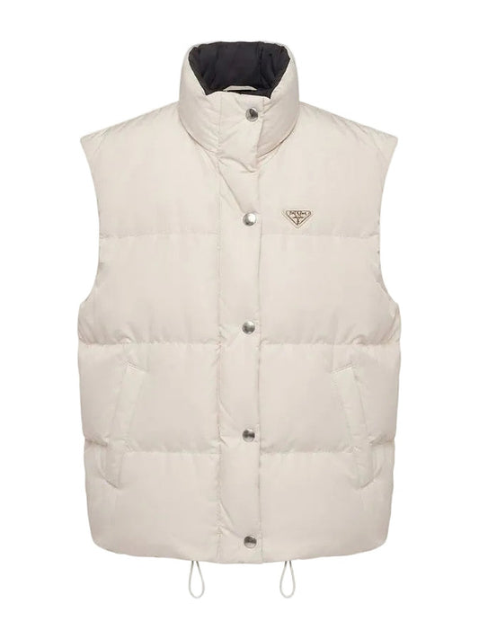 Prada Puffer Vest (Cream)