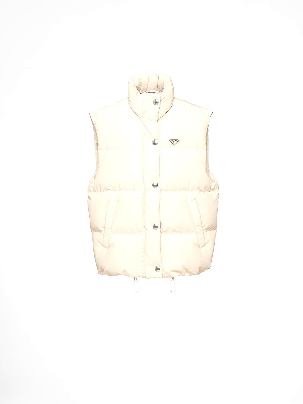 Prada Puffer Vest (Cream)