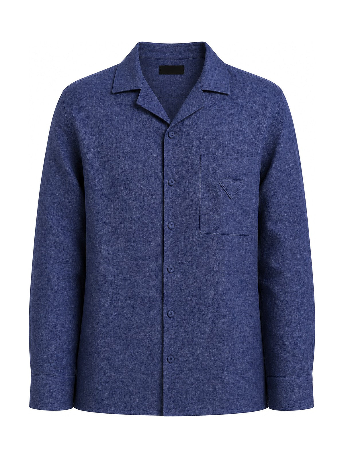 Prada linen camp shirt