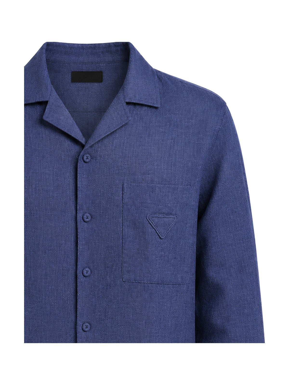 Prada linen camp shirt