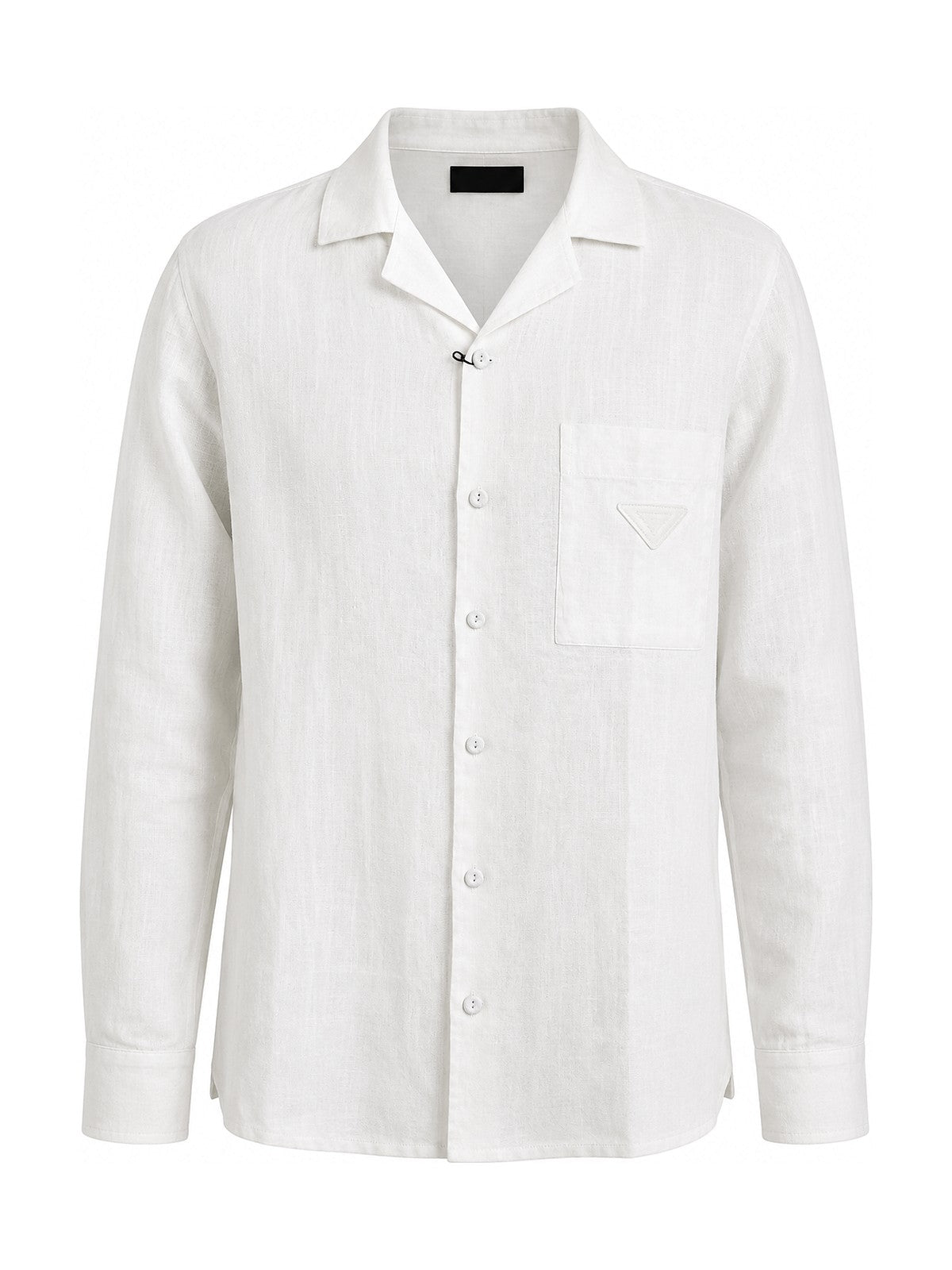 Prada linen camp shirt