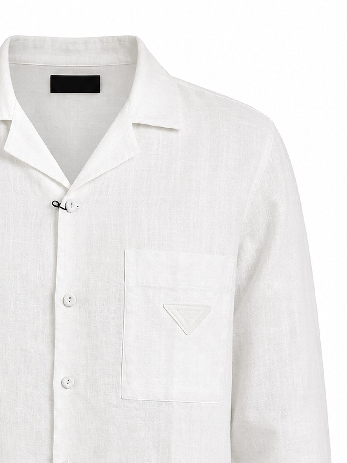 Prada linen camp shirt