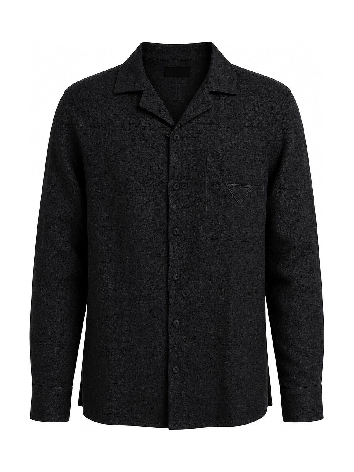 Prada linen camp shirt