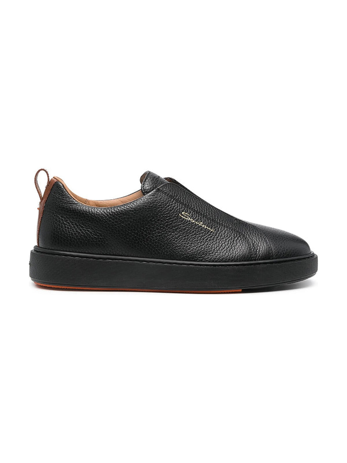 Santoni Slip-On Sneakers (Black)