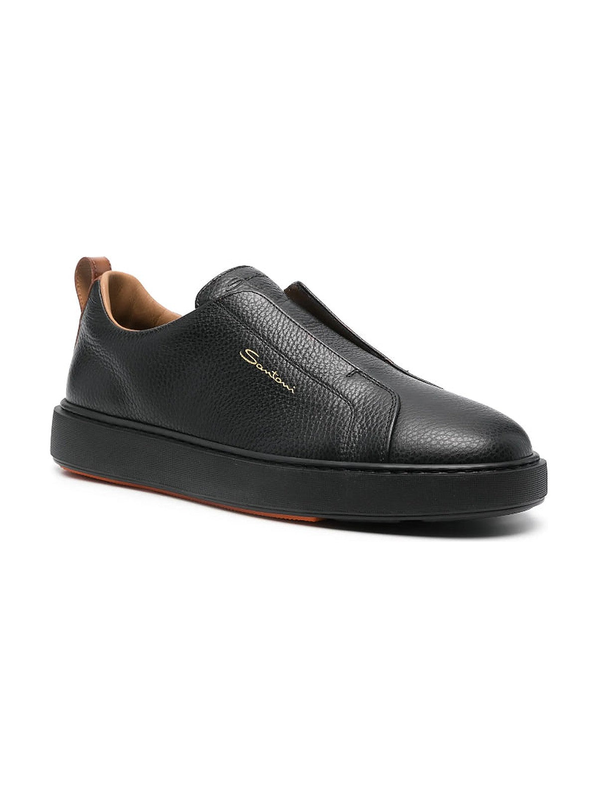 Santoni Slip-On Sneakers (Black)