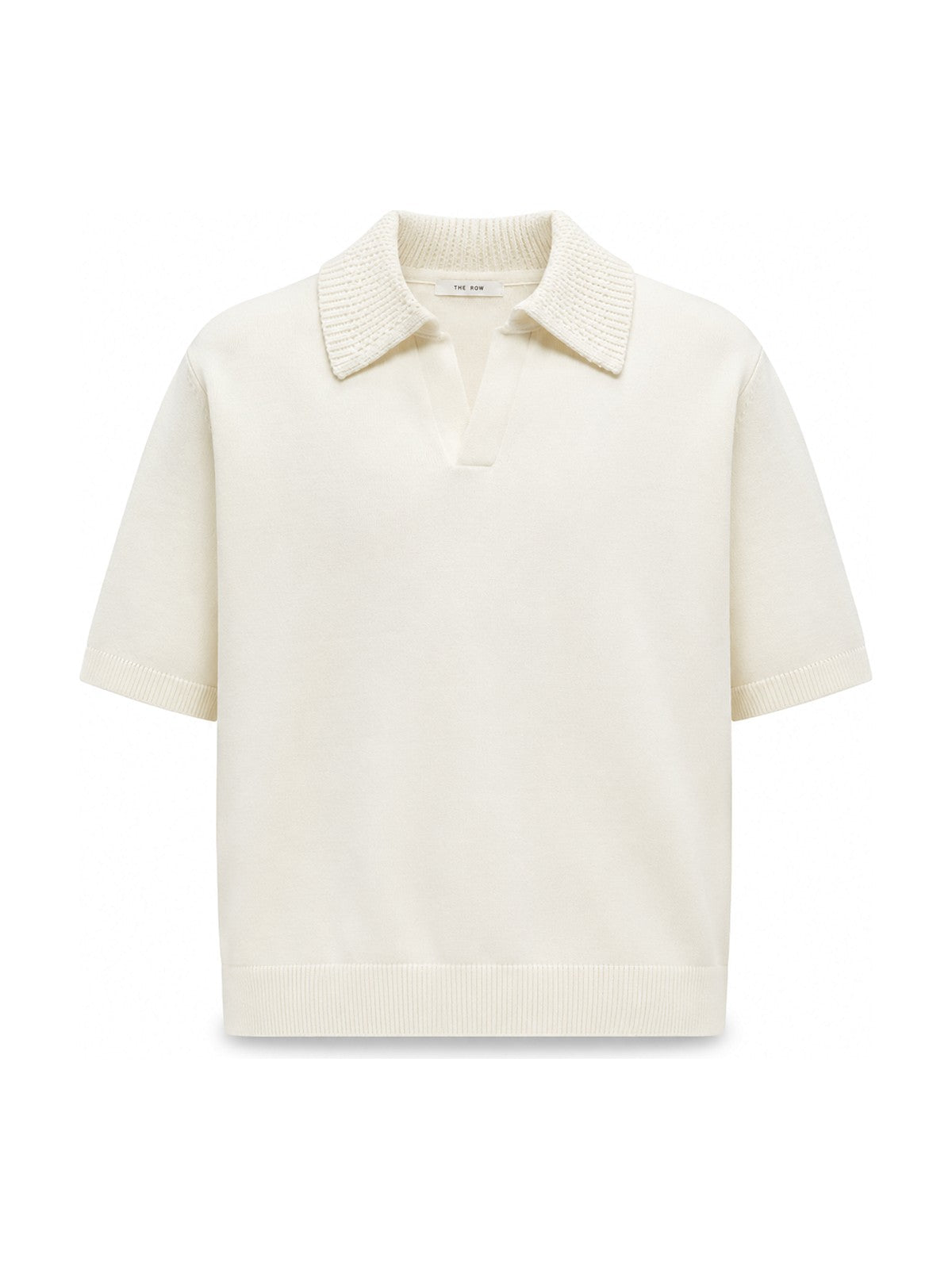 The Row knit polo (cream)