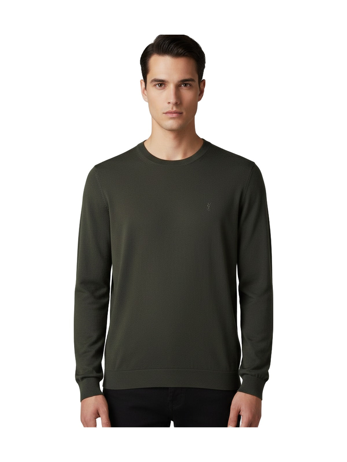YSL Knit Sweater (Olive)