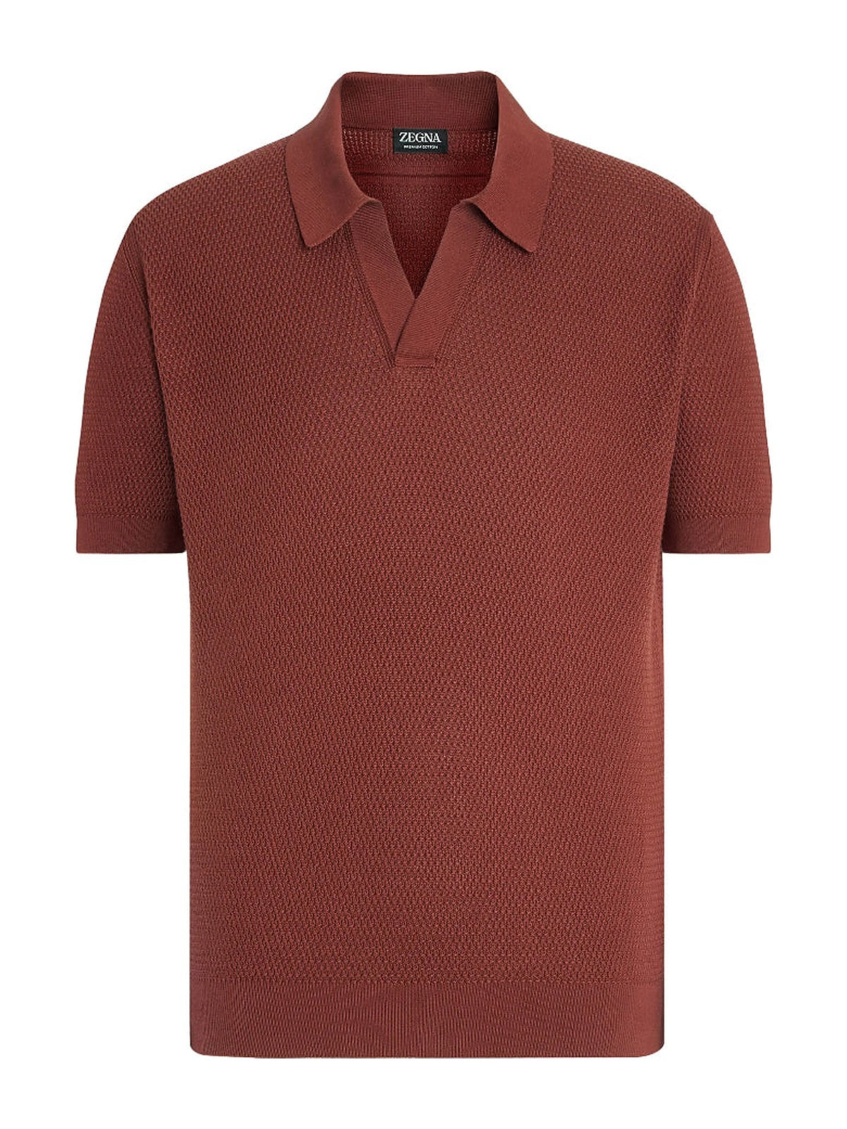 Zegna Cotton Polo Shirt (Rust)