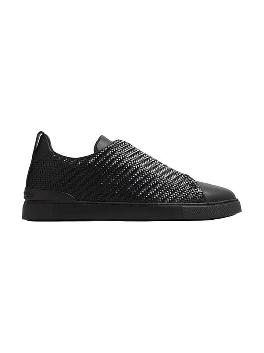 Zegna Leather Low Top Sneakers