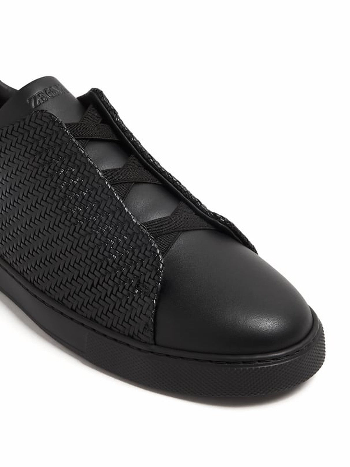 Zegna Leather Low Top Sneakers
